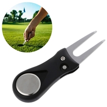 Golf Divot Repair Switchblade Pitch Groove Cleaner Pitchfork установка зеленых вилок 2024 - купить недорого