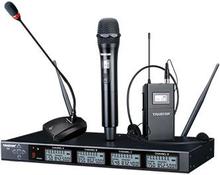 Takstar X4 истинное разнообразие, 4-канальный УВЧ беспроводной микрофон в корпусе, передатчик, ручная беспроводная гарнитура, микрофон 2024 - купить недорого