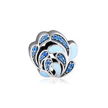 Ckk se encaixa pandora pulseira de pulverização flores charme para fazer jóias encantos prata esterlina 925 original grânulo charme kralen 2024 - compre barato