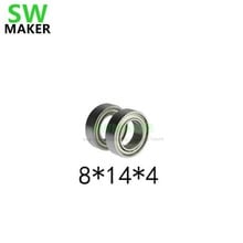 SWMAKER-Mini rodamientos de bolas en miniatura, rodamientos de acero de alta calidad, MR148-ZZ, 8x14x4mm, 8x14x4, MR148ZZ, 10 Uds. 2024 - compra barato