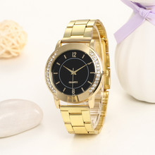 Liga de Moda de Luxo de genebra Relógios das Mulheres Banda de Aço Inoxidável Simples Diamante Digital Analógico Reloj Mujer Senhoras Novo Relógio XB40 2024 - compre barato