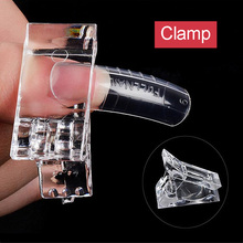 Fashion Nail Tips Clip Transparent Finger Poly Quick Building Gel Extension Nails Art Manicure Tool Accessories False Nail Cip 2024 - buy cheap