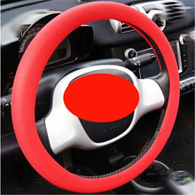 Ladysmtop Silicone car Steering Wheel Cover case For SEAT ArosaI Alhambra biza Leon Toledo Exeo FR Supercopa Mii Altea Cordoba 2024 - buy cheap