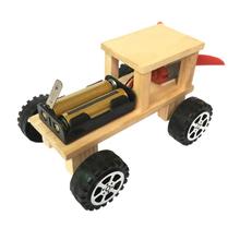 Carro de vento elétrico diy, quebra-cabeça de kits de experimento científico, mini modelo educativo, brinquedo de aprendizagem precoce infantil 2024 - compre barato