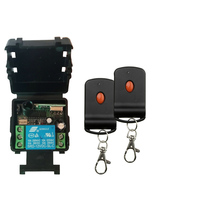 Interruptor sem fio de controle remoto, 12v, 24v, 1 canais, 10a, rf, sistema transmissor e receptor, receptor, relé, interruptor para casa inteligente
