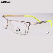 Super Light frames New Fashion women eyeglasses men square rimless optical spectacle frame myopia eyewear clear lens eye glasses 2024 - buy cheap