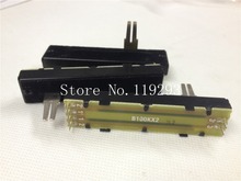 [bella]Taiwan ALPHA 7.3 cm slide potentiometers double B100K B100KX2 20MM split shaft--10PCS/LOT 2024 - buy cheap