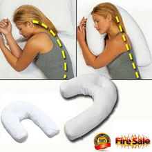 U Shaped Pillow Side Sleeper Pillows Neck & Back Pillow Hold Neck Spine Protection Cotton Pillow Cushion 2024 - buy cheap