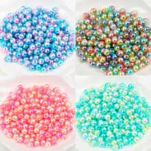 Round Imitation Gradient Color ABS Pearl Beads For Craft Scrapbook Decoration DIY Sewing Craft Supplies 50-500pcs 3/4/5/6/8/10mm 2024 - buy cheap