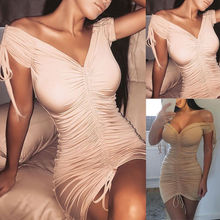 HIRIGIN-vestido Midi de tubo para mujer, vestido Sexy ajustado con hombros descubiertos para fiesta nocturna 2024 - compra barato
