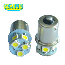 100 шт. 1156 BA15S 1157 BAY15D 8 SMD 5050 Светодиодные Автомобильные тормозные лампы с поворотом лампы на танкетке красный синий желтый белый теплый белый 12 В 2024 - купить недорого