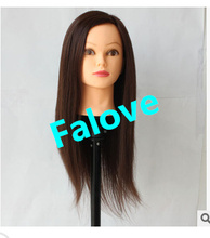 Free Shipping !! New Fashion  Mannequin Maniqui 100% High Temperature Hair Fiber Training Female Mannequin Head With Hair 2024 - buy cheap