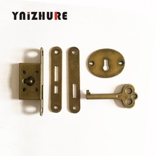 YNIZHURE 1PCS Classical lock Restore ancient ways small l Box lock Antique furniture counter Drawer Lock With key 2024 - buy cheap
