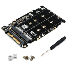 M.2 SSD to U.2 Adapter 2in1 M.2 NVMe and SATA-Bus NGFF SSD to PCI-e U.2 SFF-8639 Adapter PCIe M2 Converter for Desktop Computers 2024 - buy cheap