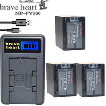 Batería de cámara recargable NP-FV100 NP FV100 NPFV100, para SONY FDR-AX100E AX100E HDR XR550E XR350E CX550E CX350E 2024 - compra barato