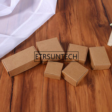 Cajas de Regalo de avión de papel Kraft marrón, 500 piezas, caja de dulces para jabón hecho a mano, cajas de embalaje de regalo para fiesta de boda 2024 - compra barato
