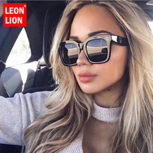 LeonLion 2021 Square Luxury Sunglasses Women Brand Designer Glasses Man/Women Classic Vintage UV400 Outdoor Oculos De Sol 2024 - buy cheap