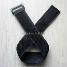 Free shipping 10pcs 2cm x 30cm nylon adhesive elastic strap  tapes with plastic buckle sticky Hook Loop cable ties 2024 - buy cheap