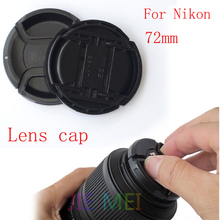 O envio gratuito de 72 mm centro pitada Snap on Lens cap capa com LOGO para nikon 72 mm Lens cap 2024 - compre barato