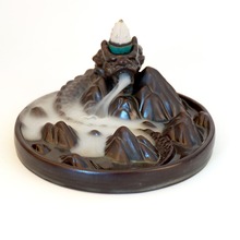 Porta-incenso em cerâmica das montanhas britânicas com ornamento 2024 - compre barato