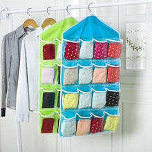 16 Grids Foldable Wardrobe Hanging Bags Container Clothing Underwear Bras Socks Ties Hanger Shoes Storage Bag Drop Shipping 2024 - buy cheap