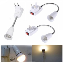 E27 Light Bulb Lamp Holder Flexible Extension Adapter Converter Screw Socket + Switch EU/ US/ UK Plug 2024 - buy cheap