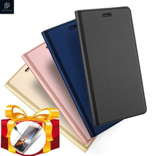 Подарочный) Роскошный кожаный чехол-книжка DUX DUCIS для Huawei P20 Pro P8 P9 P10 Nova Lite Y6 Honor 9 8 с двумя Sim-картами из искусственной кожи 2024 - купить недорого