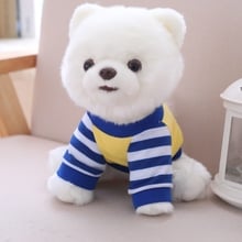 Simulation 25cm Cute Pomeranian Plush Toys Soft Stuffed Lifelike Dog Animal Dolls for Kids Children Girls Lovely Christmas Gifts 2024 - buy cheap