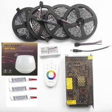 Wifi 20m LED Strip Kit Mi light RGBW RGB 5050 2835 tiras Waterproof + RF Remote Controller + Amplifier + Power adapter Free ship 2024 - buy cheap