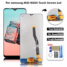 Pantalla LCD para SAMSUNG Galaxy M20 M205F M205, digitalizador con Panel táctil, herramientas gratuitas 2024 - compra barato