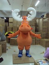 Disfraz personalizado de reno, mascota, alce, ciervo, Anime, disfraz de Carnaval 2024 - compra barato