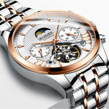 BINGER Automatic Watch Men Luminous Clock Men Tourbillon Waterproof Mechanical Watch Top Brand Business relogio masculino 2019 2024 - buy cheap