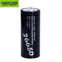 2 шт. VariCore 26650 литий-ионный аккумулятор Батарея 3,7 V 5200mA V-26D разрядник 20A Мощность Батарея для фонарик электронные инструменты Батарея 2024 - купить недорого