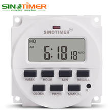 1.6 Inch BIG LCD 220V AC 7 Days Weekly Programmable Timer Switch Time Relay Built-in Rechargeable Battery for Lights Control 2024 - buy cheap