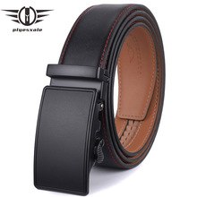 Plyesxale Men Belt Leather Luxury Brand Mens Dress Belt Cowhide Mens Automatic Belts Black Coffee ceinture homme luxe marque G12 2024 - buy cheap