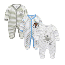 2020 Unisex 2/3pcs/lot Baby Rompers 0-12M Pajamas Newborn Clothing Set Baby Girls Clothes Baby Boy Clothes O-Neck Roupa de bebe 2024 - buy cheap