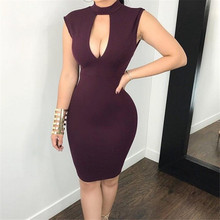 Fashion Womens Dress 2019 Sexy Casual Summer Short Mini Dress Party Evening Bodycon Sleeveless Dresses Wine Red Dresses Vestidos 2024 - buy cheap