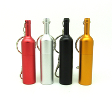 Pendrive de metal garrafa de vinho personalizada, mini pen drive usb 4gb 8gb 16gb 32gb 2024 - compre barato