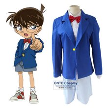 Disfraz de Detective Conan para niños, uniforme escolar de lujo para adultos, Conan, Edogawa, mascarada de Halloween 2024 - compra barato