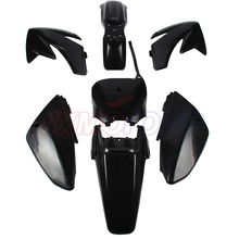 7pcs Motorcycle Dirt Bike Body Plastic Fender CRF70 CRF 70 Baja Black 2024 - buy cheap