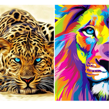 5D Diy Diamond Painting Tigers And Lions Diy Diamond Embroidery Square Diamond Mosaic Embroidery Animal Home Decoration Painting 2024 - buy cheap