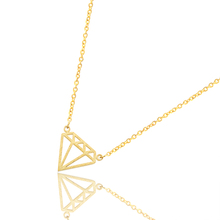 Wholesale 10piece Fashion Women Jewelry 2017 New Geometric Pendants Origami Triangle Necklaces Top Quality Gold Color Chain Bff 2024 - buy cheap