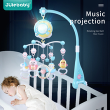 Cascabeles giratorios para cuna de bebé, soporte de juguete con proyección de caja de música para recién nacido de 0 a 12 meses 2024 - compra barato