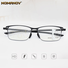 Nomanov óculos de leitura cor preta, armação estilo empresarial para homens e mulheres, óculos de leitura multifocal progressivos, para adicionar 75 a 350 2024 - compre barato