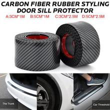 Car Stickers Carbon Fiber Rubber Styling Door Sill Protector Goods For Nissan Juke Murano Versa Almera Sentra Xtrail X-Trail 2024 - buy cheap