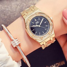 Relógios femininos luxuosos de marca à prova d'água, cheios de diamantes, para moças, de quartzo 2024 - compre barato