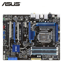 ASUS-placa base para ordenador de sobremesa modelo P7P55 WS, placa base de 16GB para ordenador de sobremesa Intel P55, usada, PCI-E X16, AMI BIOS, LGA 1156 DDR3 2024 - compra barato