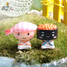 2pcs/lot Action Figure Sushi lovers 3cm PVC Micro Landscape small garden ornament cartoon Cute decoration Doll Model Anime 2024 - buy cheap