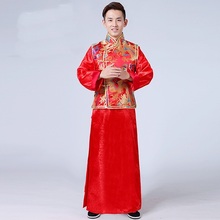 Chaqueta cheongsam tradicional china para hombre, Vestido tradicional chino, para boda, TA328 2024 - compra barato