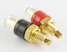 50PCS Copper Crystal Binding Post FOR Speaker Amplifier Terminal 4mm Banana Plug Jack 31mm 2024 - buy cheap